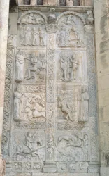 Relief panels of subjects from the Book of Genesis, Romanesque, c.1120-38